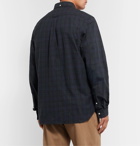 Beams Plus - Button-Down Collar Checked Cotton-Twill Shirt - Blue