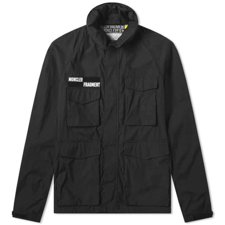 Photo: Moncler Genius - 7 Moncler Fragment Hiroshi Fujiwara - Velcro Logo Jacket Black
