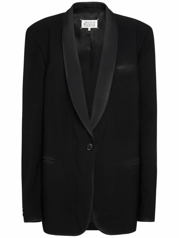 Photo: MAISON MARGIELA - Wool Gabardine Single Breast Blazer