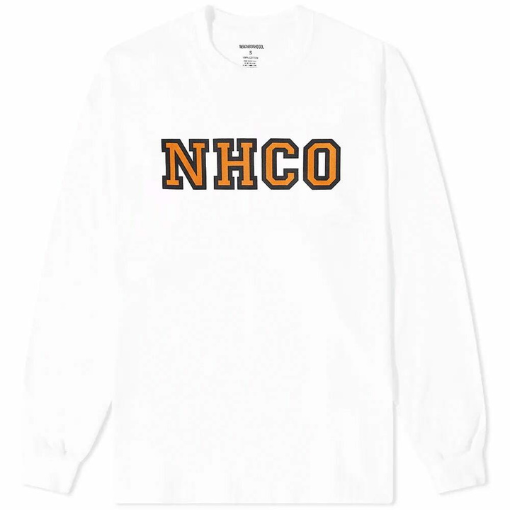 Photo: Neighborhood Men's Long Sleeve NH-11 T-Shirt in White