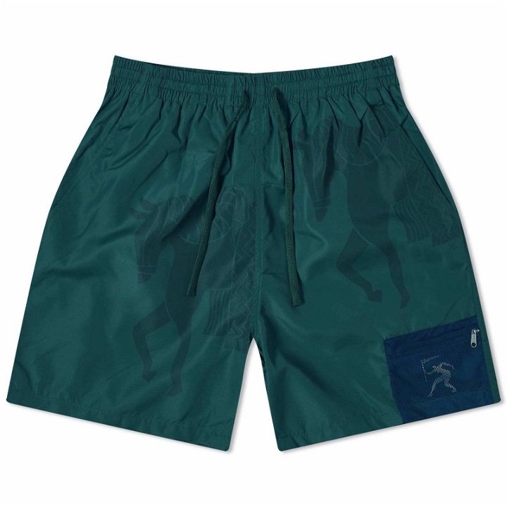 Photo: By Parra Men's Short Horse Shorts in Pine Green