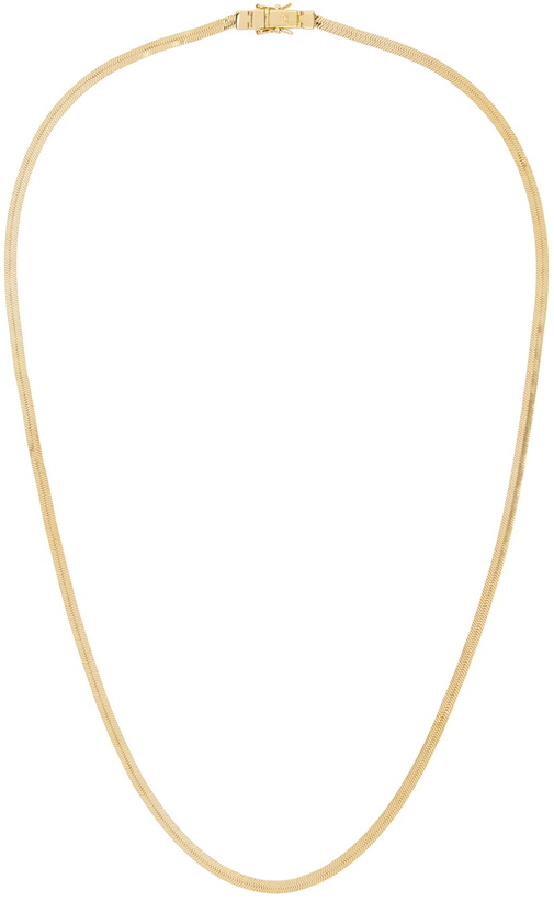 Photo: Tom Wood Gold Herringbone Necklace