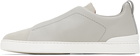 ZEGNA SSENSE Exclusive Gray Triple Stitch Sneakers