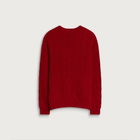 Barbour Men's Scottish Made Cable Crew in Red