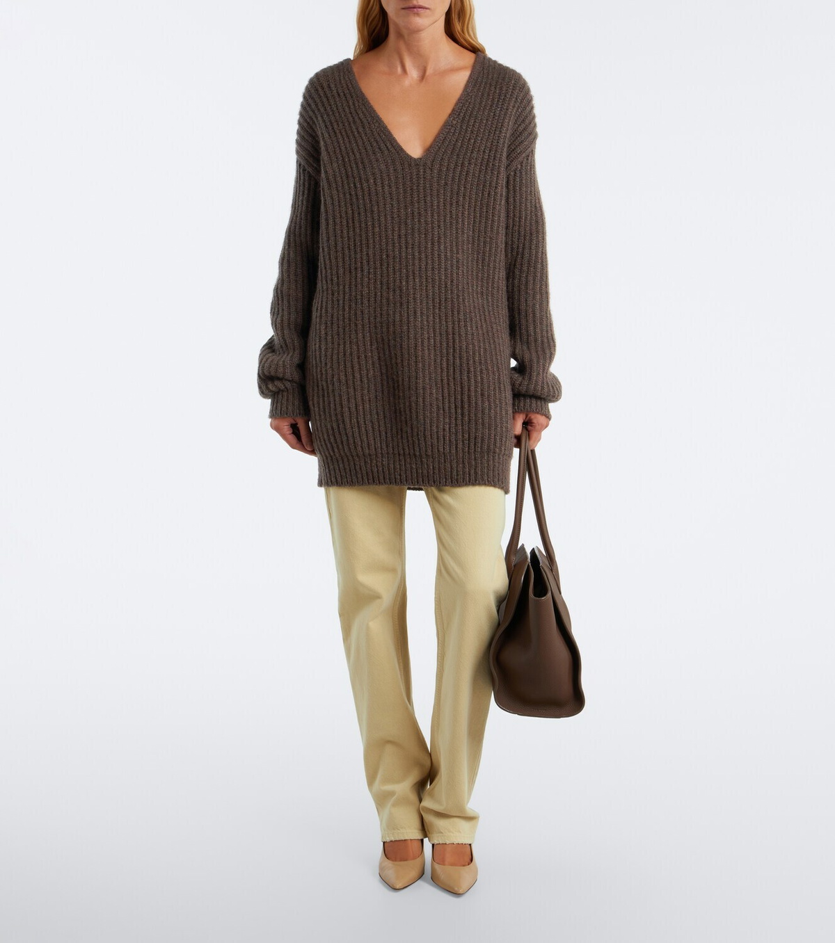 The Row Marlo 14 leather tote bag