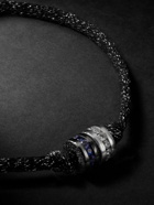 Carolina Bucci - Forte Blackened and White Gold, Sapphire, Diamond and Lurex Bracelet