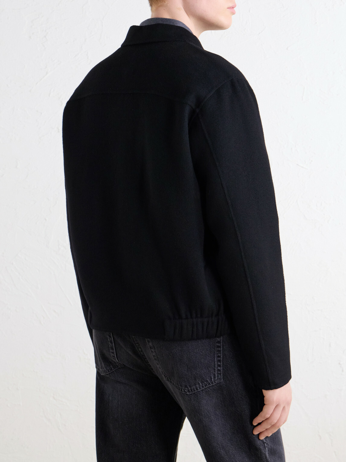 NN07 - Arlo 8447 Wool-Blend Felt Jacket - Black