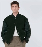Marni Embroidered wool-blend varsity jacket