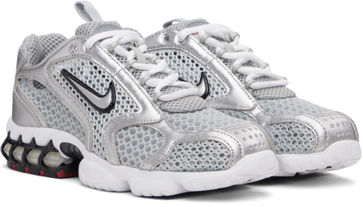 Nike Silver Air Zoom Spiridon Cage 2 Sneakers