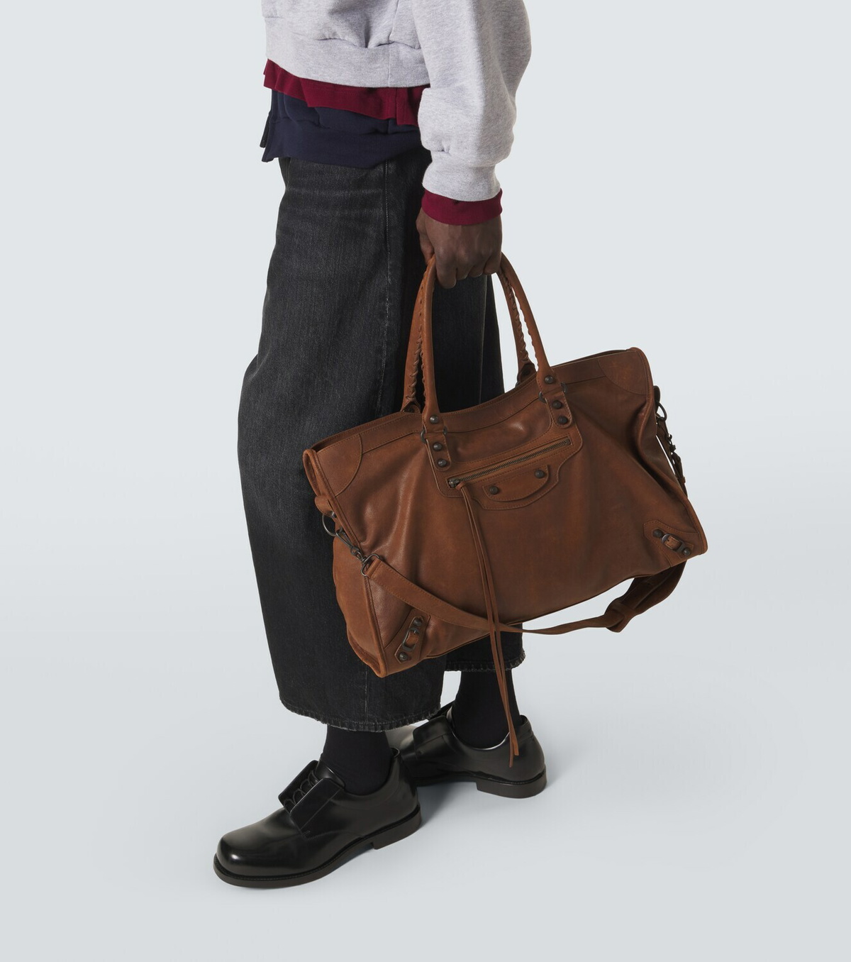 Balenciaga Le City Large leather top-handle bag