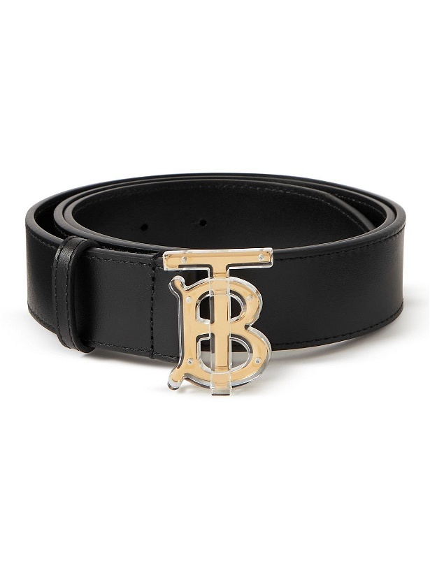 Photo: Burberry - 3.5cm Leather Belt - Black