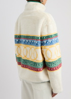Casablanca Les Anneaux Printed Faux fur Sweatshirt Multicoloured
