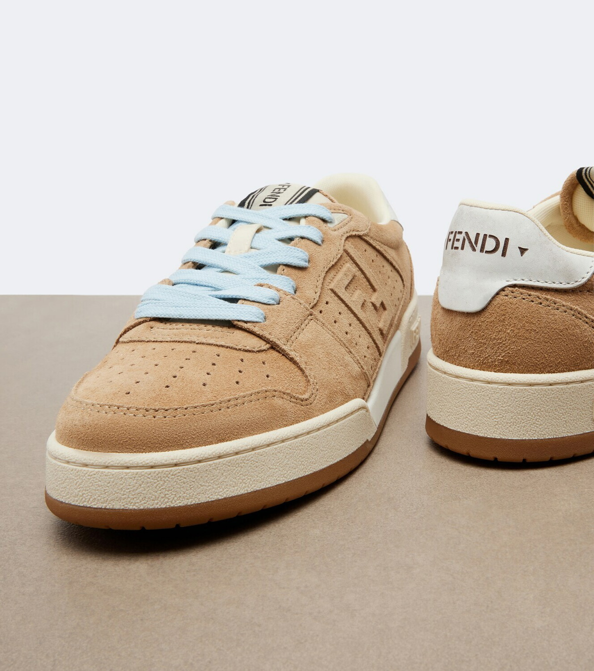 Fendi Fendi Match suede sneakers
