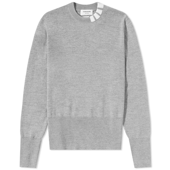 Photo: Thom Browne 4 Bar Collar Crew Knit