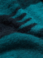 YMC - Erkin Wool-Blend Jacquard Jacket - Blue