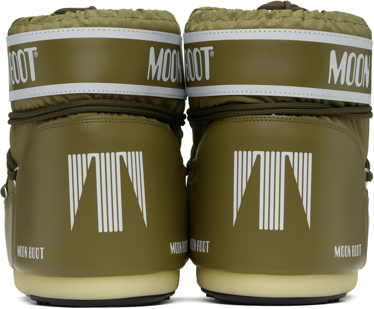 Moon Boot Icon Low Nylon Boots Classic Men\'s Size 11.5-13 / EU 45-47 Khaki Moon Boot snowboots ICON LOW NYLON KHAKI main image 4