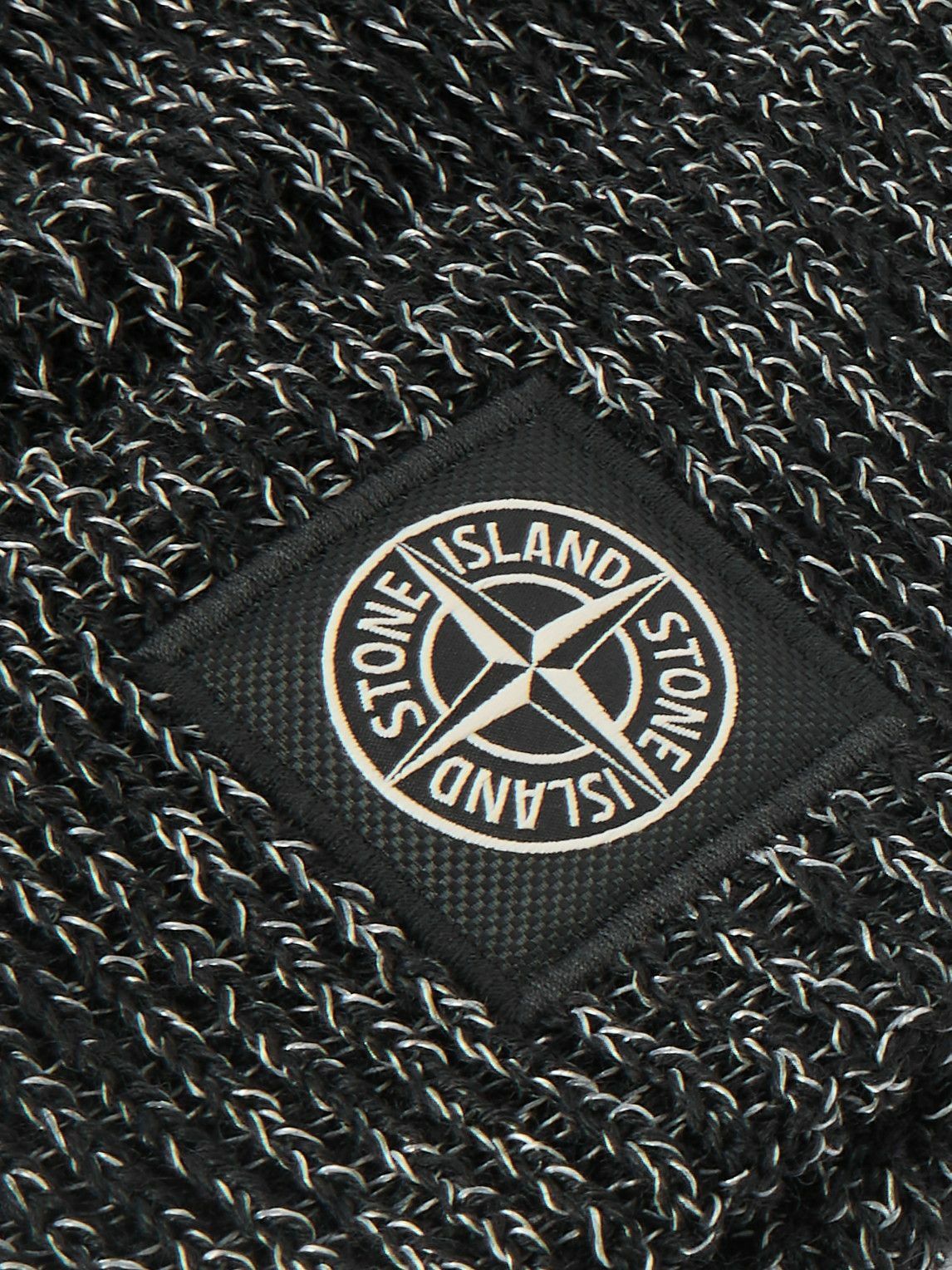 Stone Island - Logo-Appliquéd Reflective Ribbed-Knit Beanie