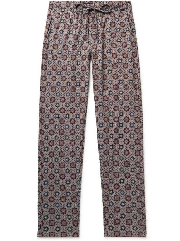 Photo: Hanro - Night & Day Printed Cotton Pyjama Trousers - Neutrals
