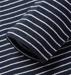 rag & bone - Striped Cotton-Blend T-Shirt - Storm blue