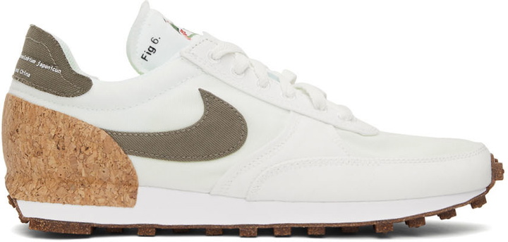 Photo: Nike White & Khaki Daybreak-Type Sneakers