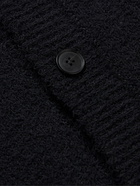 Auralee - Textured Cotton and Linen-Blend Cardigan - Black