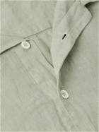 Barena - Mola Camp-Collar Linen Shirt - Green