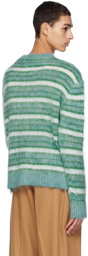 Marni Green Striped Sweater
