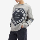 Acne Studios Women's True Love Knit Jumper in Light Grey