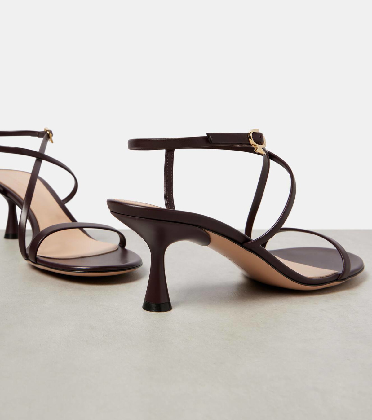 Gianvito Rossi Women's Leather Sandal Black