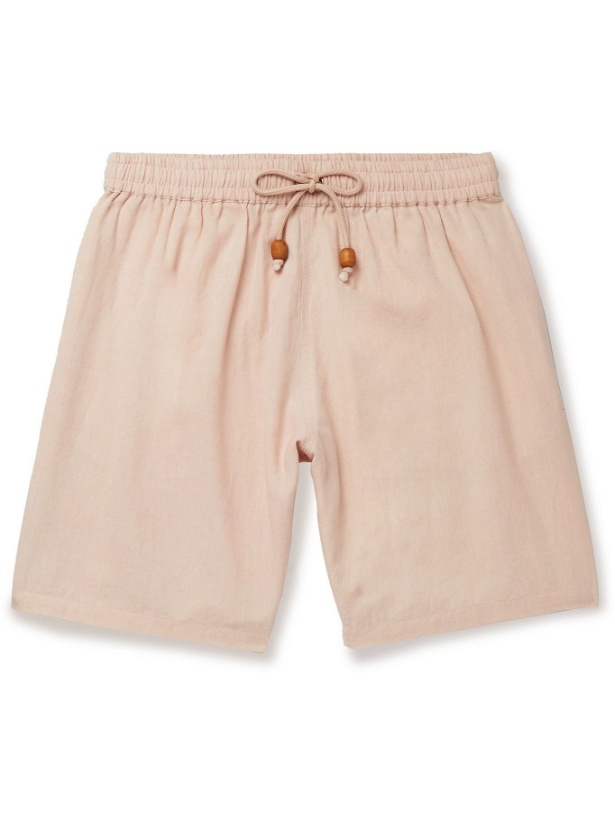 Photo: SMR Days - Wide-Leg Cotton Drawstring Shorts - Pink
