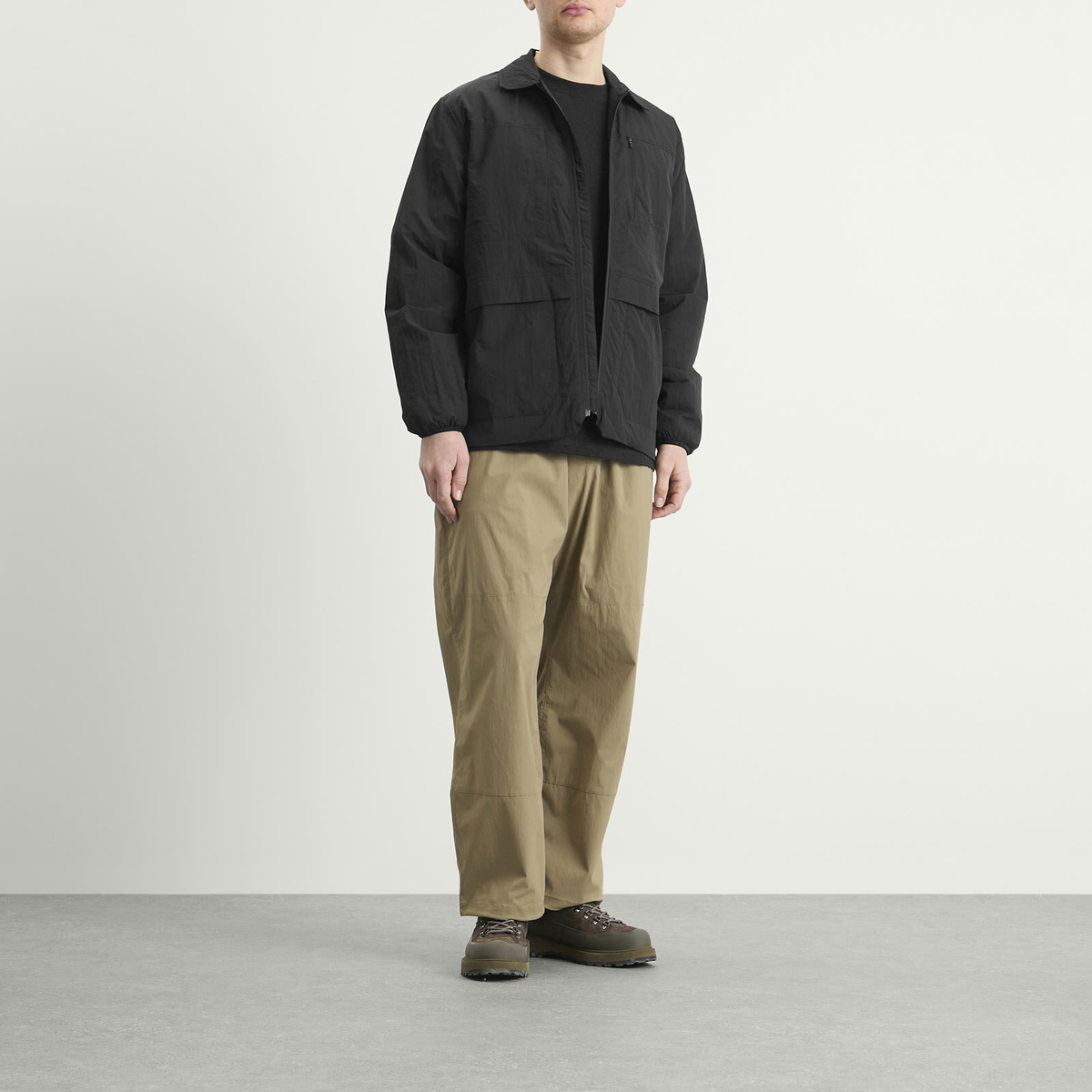 Snow Peak Men's Recycled Cotton T-Shirt in Black