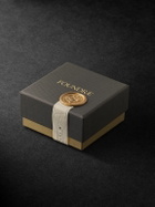 Foundrae - Small Chubby Ear Hoop and Never Ending Knot 18-Karat Gold and Enamel Single Earring