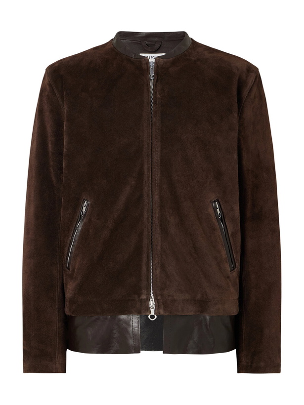 Photo: Our Legacy - Drift Leather-Trimmed Suede Jacket - Brown