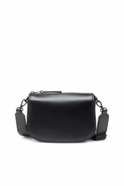 Diesel 1DR-Camera bag in premium leather - Crossbody Bags - Unisex - Black