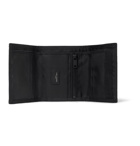 SAINT LAURENT - Logo-Print Glossed Nylon-Ripstop Trifold Wallet - Black