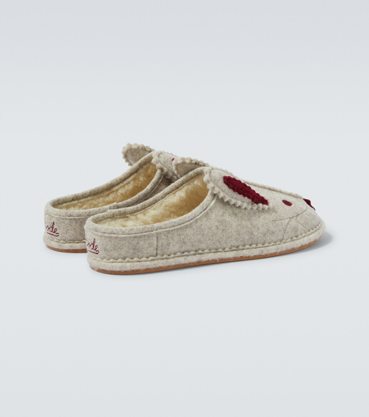 Bode Wool-blend slippers