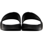 Valentino Garavani Black Coolside Rubber Slide Sandals