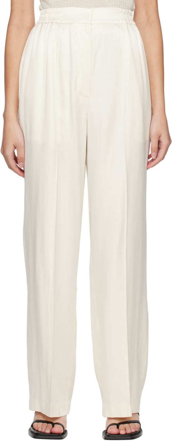 Photo: Blossom Off-White Pinched Seam Trousers