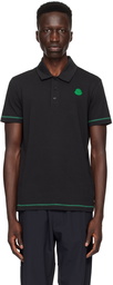 Moncler Black Patch Polo