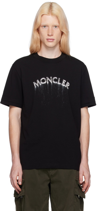 Photo: Moncler Black Printed T-Shirt