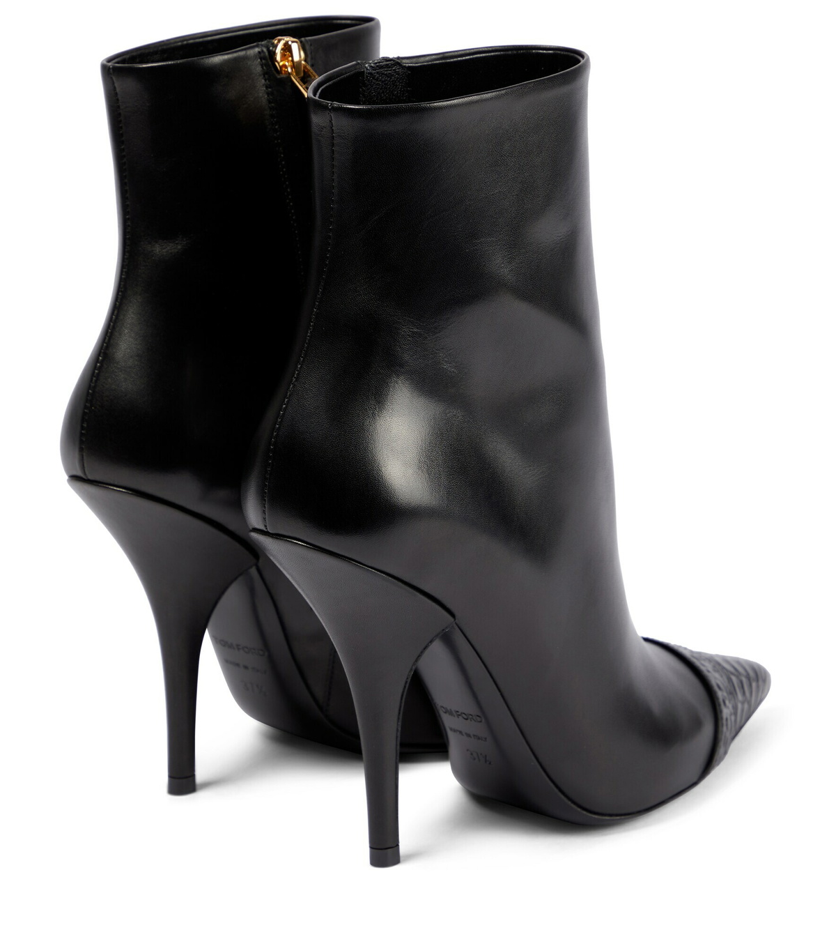 Tom Ford Leather Ankle Boots Womens boots ankle Black leather ankle boots Fashion boots heels