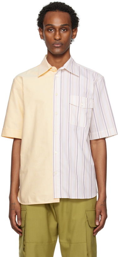 Photo: Marni Multicolor Paneled Shirt
