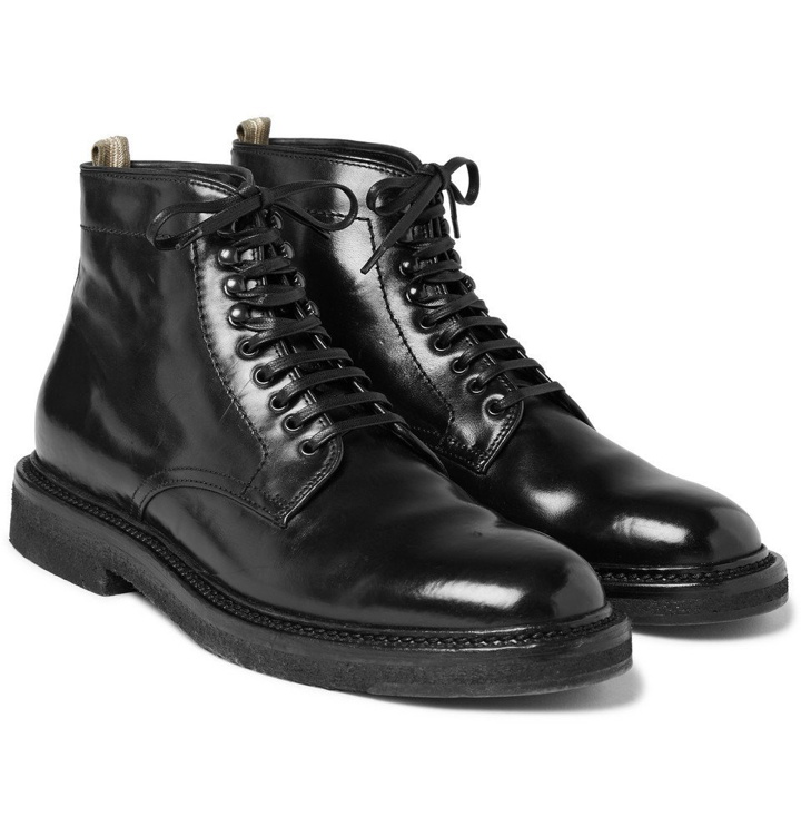 Photo: Officine Creative - Stanford Distressed Leather Boots - Men - Black