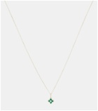 Sydney Evan Mini Moroccan 14kt gold necklace with enamel and diamond