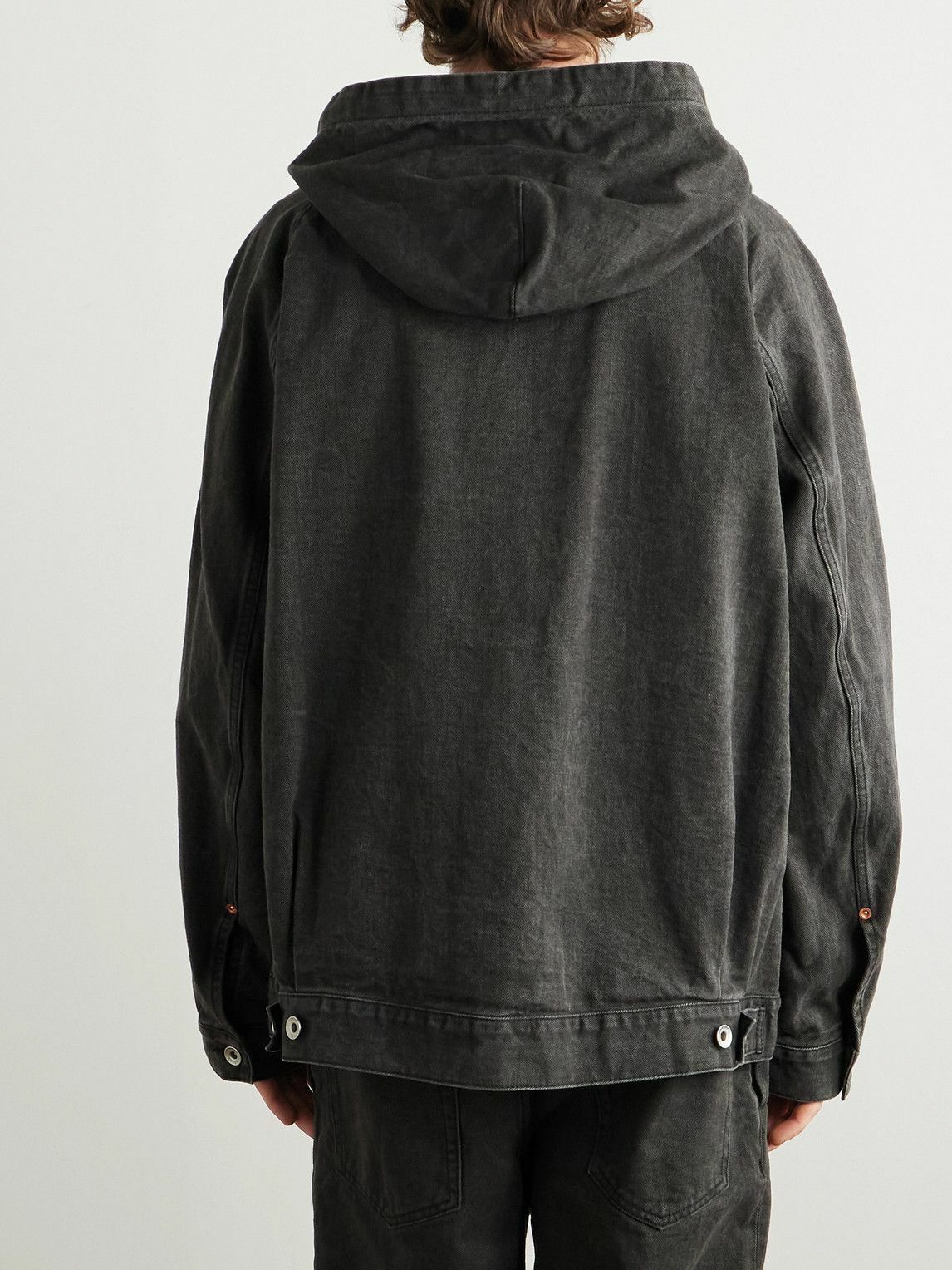 Sacai - Hooded Denim Jacket - Gray Sacai