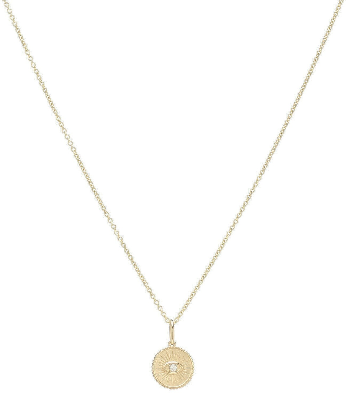 Photo: Sydney Evan Marquis Eye 14kt yellow gold and diamond necklace