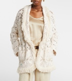Alanui Lagoon Romance cotton-blend cardigan