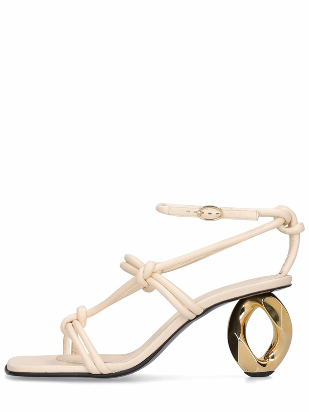 Photo: JW ANDERSON - 75mm Leather Chain Heel Sandals