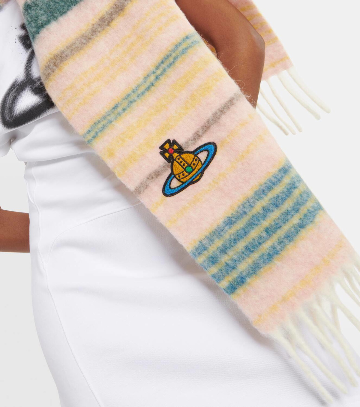 Vivienne Westwood/送料関税込み Check Alpaca Wool Muffler Amazon.co.jp: Vivienne Westwood WOOL 100% MUFFLER AW24