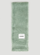 Brushed Silk Scarf in Green